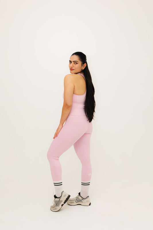 Pink Feather Leggings