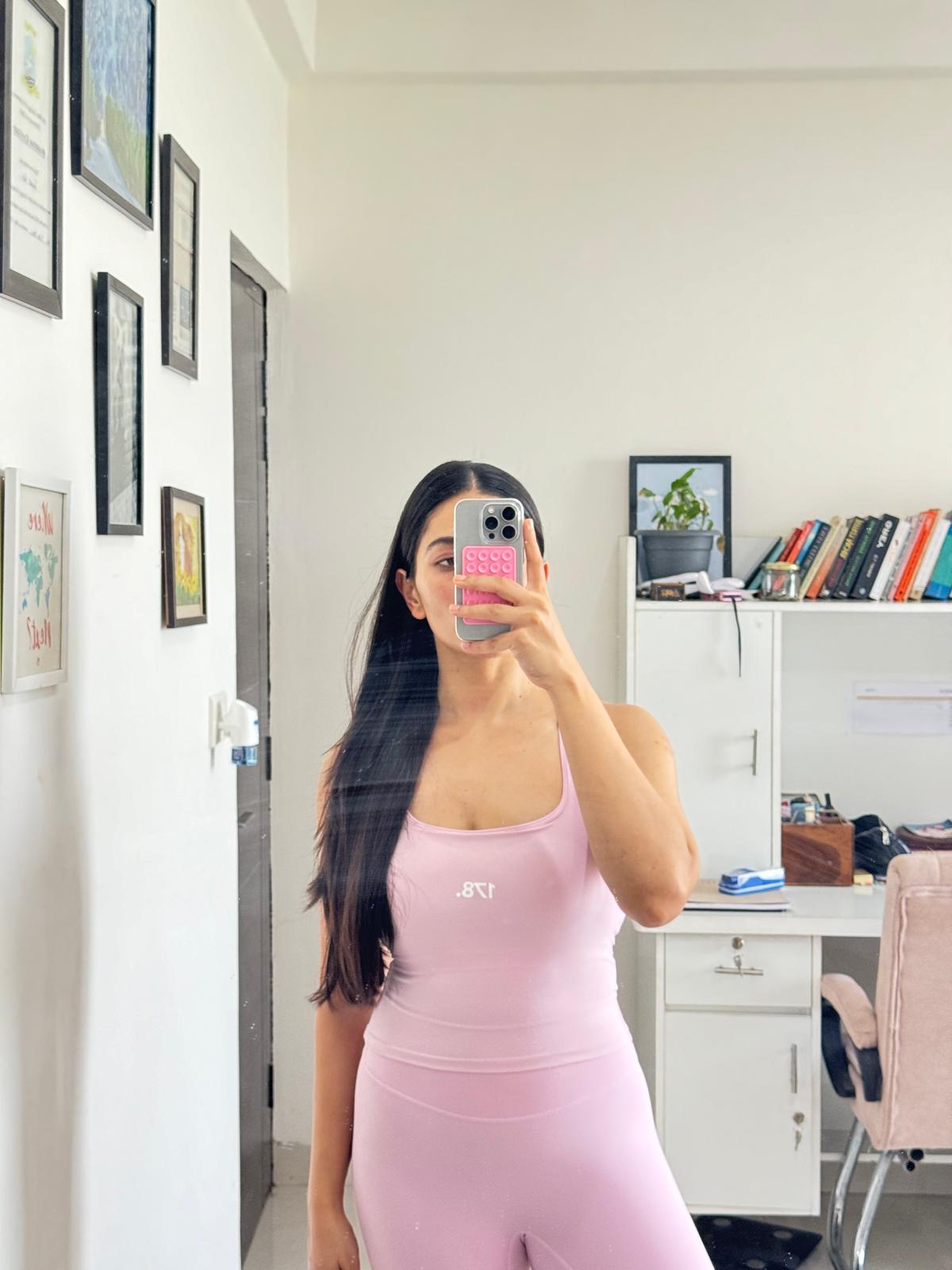 Pink Feather Top